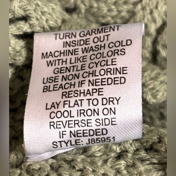 Women's Beach Off Shoulder Hollowed Out Horn Sleeve Drawstring Knitted Sweater - Picture 5 of 7